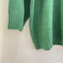 Πλεκτό πουλόβερ 3/4 μανίκι πράσινο σκούρο